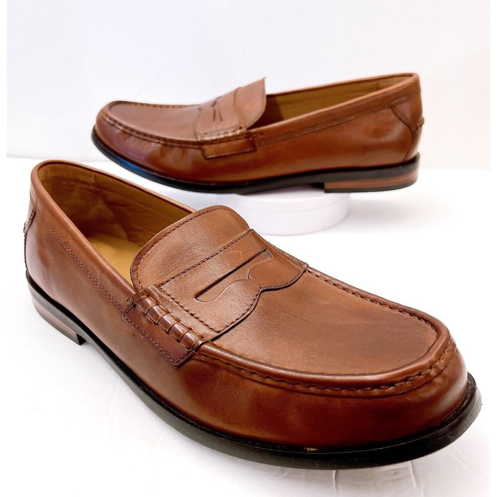 Cole Haan “GRAND OS” Pinch Maine Classic Penny Loafers Size 13 Brown Leather$325